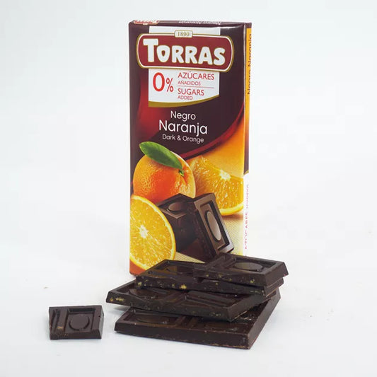 Torras Orange - dark chocolate bar 75g